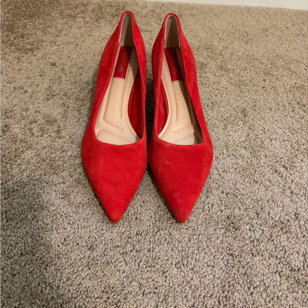 Franco Sarto Women's Racer Pointed Toe Block Heel Pumps